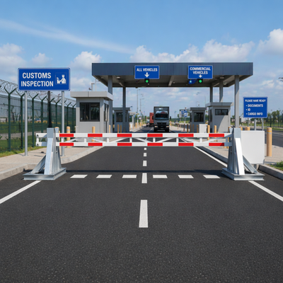 Straßenschranke Elektroverkehrsschranke zur reibungslosen Steuerung von Fahrzeugen auf Parkplätzen und geschlossenen Gemeinden